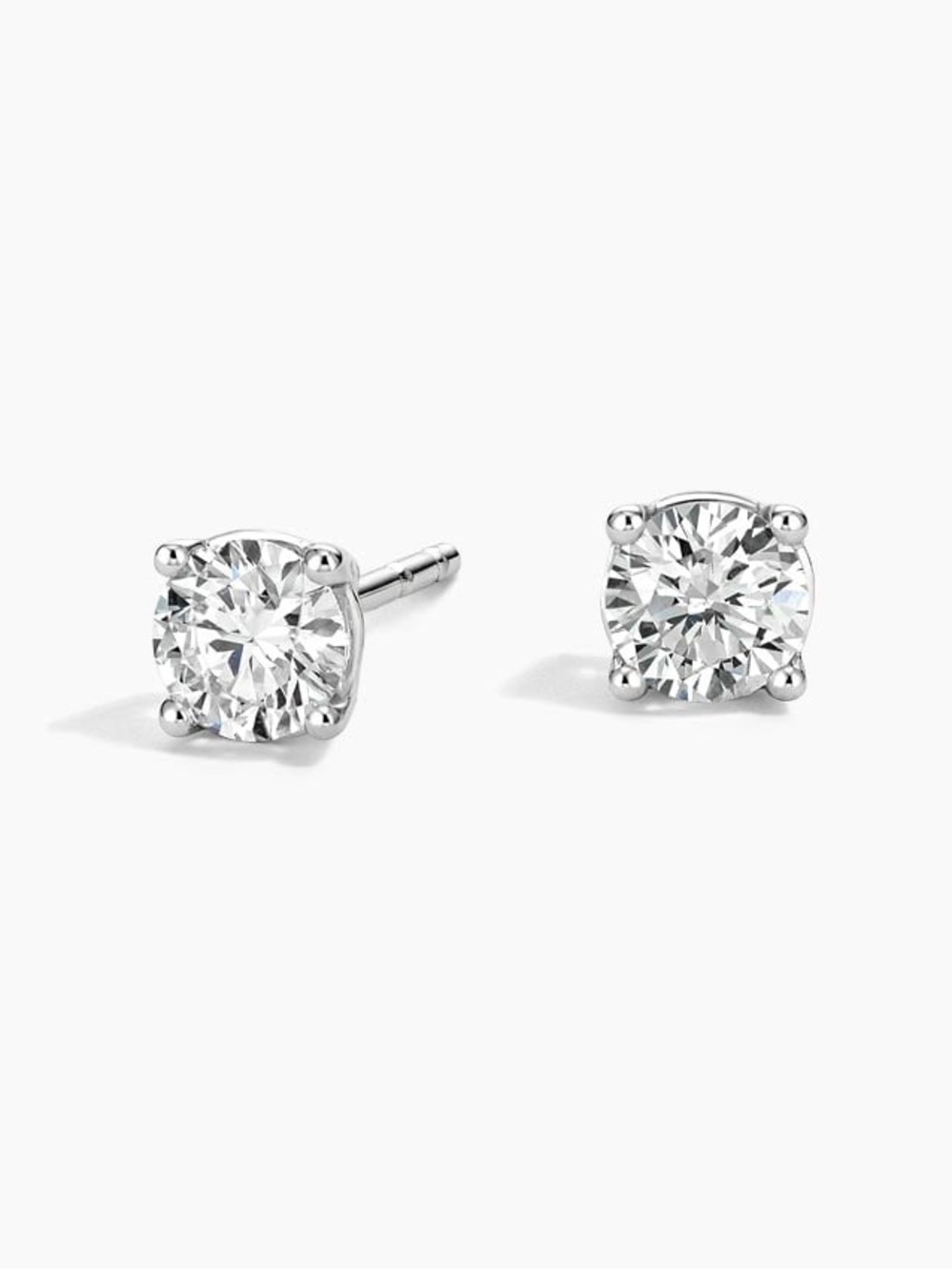 Perfect 4-Prong Lab Diamond Stud Earrings
(1/2 ct. tw.) in Silver
